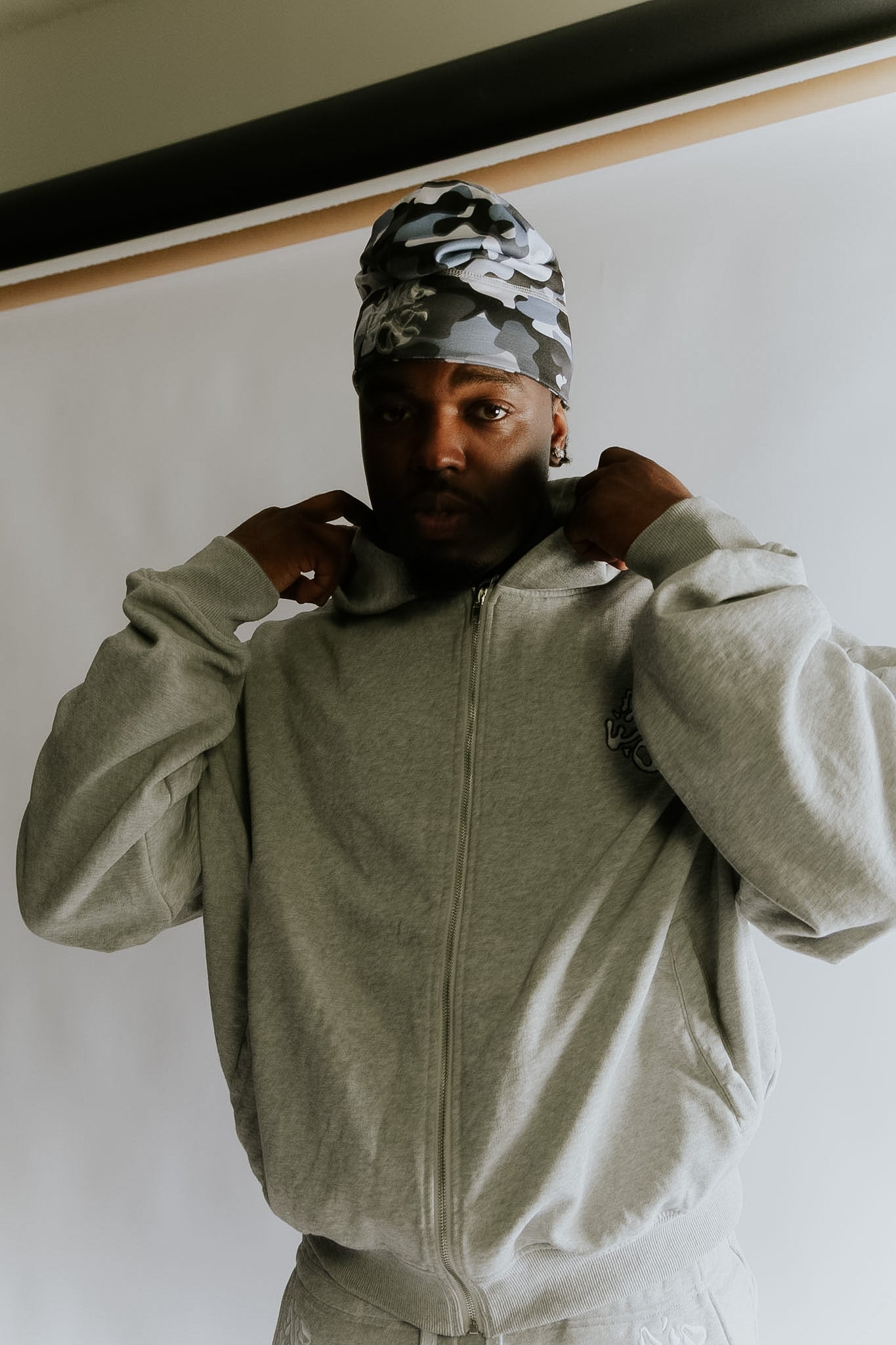 Hoodie boxy FIT grey